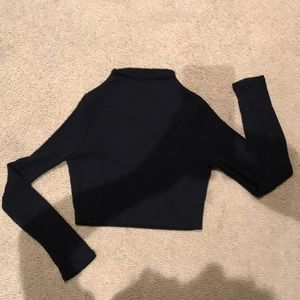 NWT black mock neck